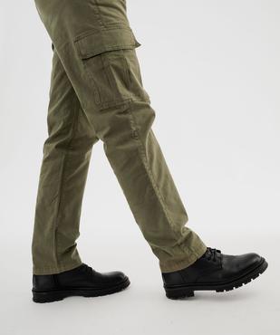 Pantalon cargo loose coloris unique homme vue2 - GEMO 4G HOMME - GEMO