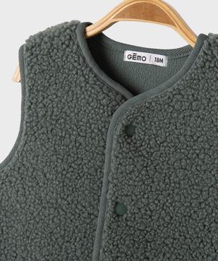 Gilet sans manches en fourrure imitation doublé polaire bébé garçon vue2 - GEMO(BEBE DEBT) - GEMO