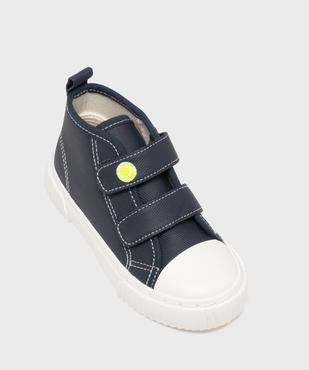 Baskets montantes en toile enduite fermeture scratch garçon - 5 Miles vue5 - 5 MILES GEMO FOR GOOD - GEMO