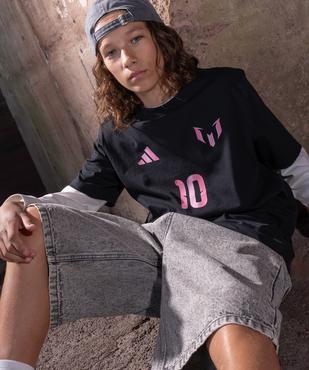 Tee-shirt manches courtes inscription Messi garçon - Adidas vue4 - ADIDAS - GEMO