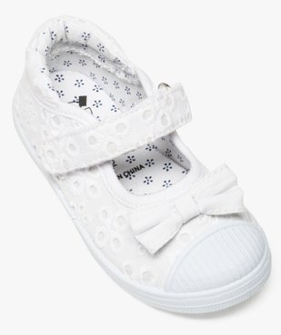 Tennis bébé fille en toile façon babies à scratch vue5 - GEMO(BEBE DEBT) - GEMO