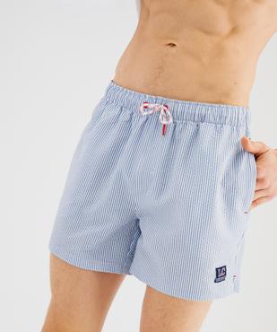 Short de bain rayé à taille élastiqué homme - LuluCastagnette vue2 - LULU CASTAGNETTE GEMO FOR GOOD - GEMO