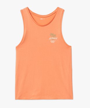 Débardeur coupe droite en coton avec broderie homme vue4 - GEMO (HOMME) - GEMO