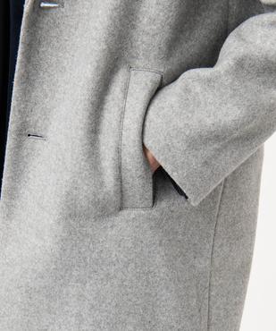 Manteau mi-long à col tailleur homme vue2 - GEMO 4G HOMME - GEMO