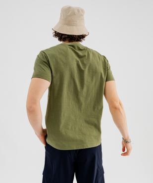 Tee-shirt manches courtes en jersey de coton flammé homme - Roadsign vue3 - ROADSIGN GEMO FOR GOOD D - GEMO