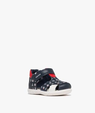 Chaussures imprimées respirantes à scratch bébé garçon  - Geox vue2 - GEOX - GEMO