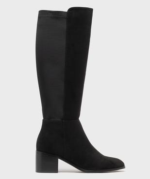 Bottes à talon en suédine avec tige élastiquée femme - Valentina Baldano vue1 - VALENTINA BALDA - GEMO