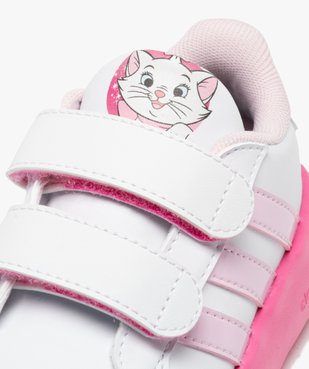 Baskets bébé fille bicolores Aristochats à double scratch avec semelle souple - Adidas vue6 - ADIDAS - GEMO