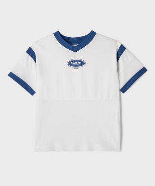 Tee-shirt de sport à empiècement filet fille - Camps United vue1 - CAMPS - GEMO