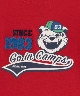 Tee-shirt manches longues effet 2-en-1 imprimé garçon - Camps United vue2 - CAMPS GEMO FOR GOOD - GEMO