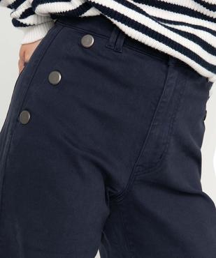 Pantalon femme à pont coupe large - LuluCastagnette vue2 - LULUCASTAGNETTE - GEMO