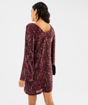 Robe courte à sequins femme vue4 - GEMO(FEMME PAP) - GEMO
