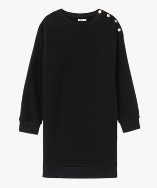 Robe sweat femme avec boutons sur l’épaule vue4 - GEMO(FEMME PAP) - GEMO