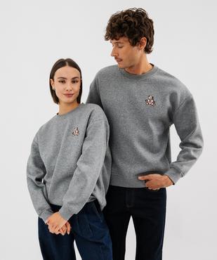 Sweat mixte en molleton chiné douillet  - LuluCastagnette et Alizée vue1 - LULUCASTAGNETTE - GEMO