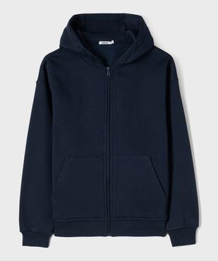 Sweat zippé à capuche garçon vue1 - GEMO (JUNIOR) - GEMO