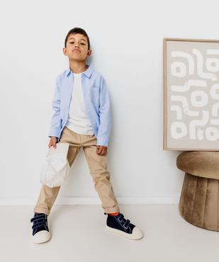 Pantalon chino Regular taille élastique garçon vue3 - GEMO 4G GARCON - GEMO