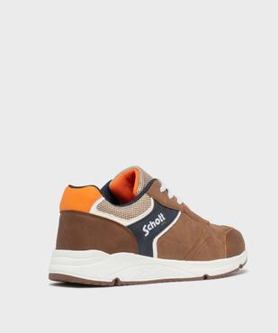 Baskets basses retro running à lacets garçon - Schott vue4 - SCHOTT - GEMO