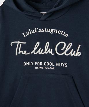 Sweat à capuche en maille piquée garçon - LuluCastagnette vue2 - LULUCASTAGNETTE - GEMO