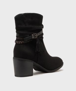 Boots en suédine femme - Emilia Rosa vue4 - EMILIA ROSA - GEMO