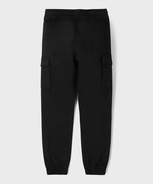 Pantalon cargo jogger en coton stretch à taille élastiquée garçon vue4 - GEMO (JUNIOR) - GEMO