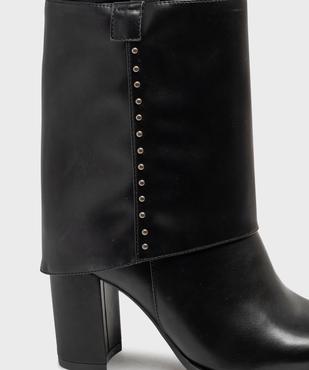 Bottines fourreau à revers amovible femme - Follow Me vue6 - FOLLOW ME - GEMO