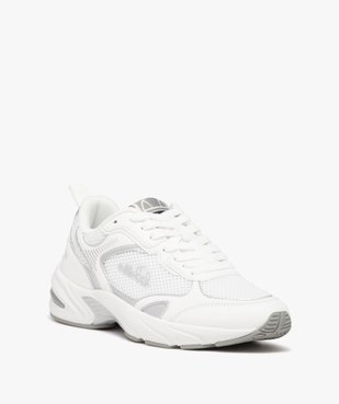 Baskets femme bicolores en mesh style running - Ellesse vue2 - ELLESSE - GEMO