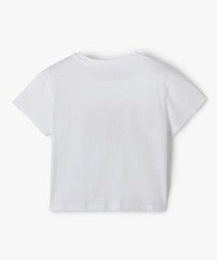 Tee-shirt fille avec motif sur l’avant vue3 - GEMO 4G FILLE - GEMO