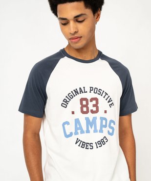 Pyjama en coton bicolore homme - Camps United vue2 - CAMPS - GEMO