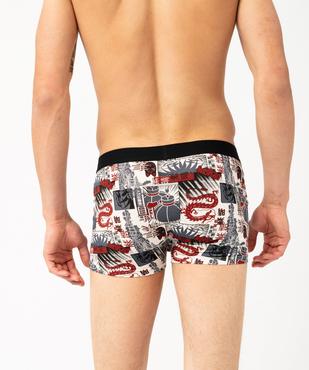 Boxer en coton stretch à motifs homme (lot de 2) vue3 - GEMO 4G HOMME - GEMO