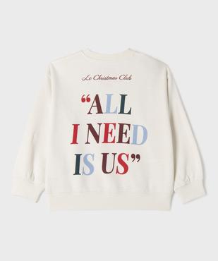Sweat spécial Noël avec motif poitrine et dos garçon vue3 - GEMO 4G GARCON - GEMO