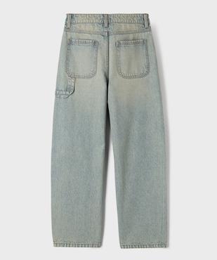 Jean loose en denim délavé garçon vue4 - GEMO 4G GARCON - GEMO