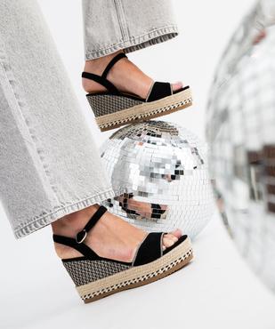 Sandales à bride à strass sur semelle compensée femme - Valentina Baldano vue1 - VALENTINA BALDA - GEMO