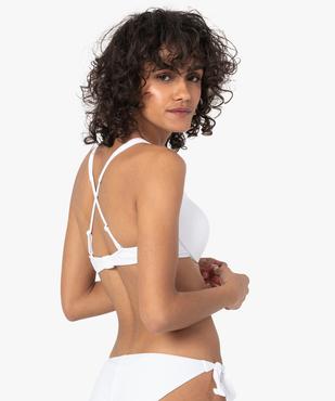 Haut de maillot de bain femme forme corbeille à armatures vue2 - GEMO (PLAGE) - GEMO