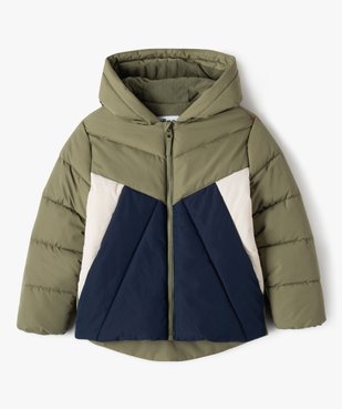 Blouson matelassé à capuche avec doublure polaire garçon vue1 - GEMO 4G GARCON - GEMO