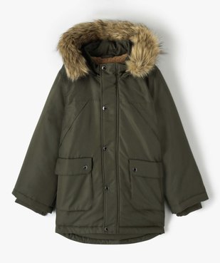 Parka déperlante avec doublure chaude et capuche garçon vue2 - GEMO 4G GARCON - GEMO