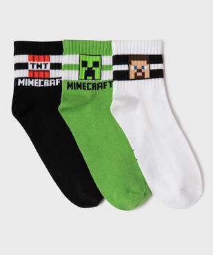 Chaussettes tige basse garçon - Minecraft vue1 - MINECRAFT - GEMO