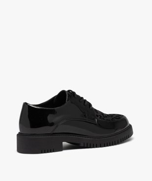 Derby verni avec dessus pailleté femme vue4 - GEMO (CASUAL) - GEMO