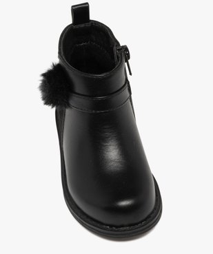 Boots bébé fille à zip avec pompon fantaisie et à paillettes vue6 - LOVELY WINGS - GEMO