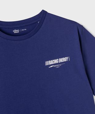 Tee-shirt manches courtes oversize avec motif Formule 1 garçon vue2 - GEMO 4G GARCON - GEMO