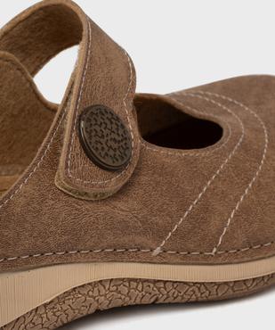 Mules confort esprit babies fermeture scratch femme vue6 - G'FLEX - GEMO