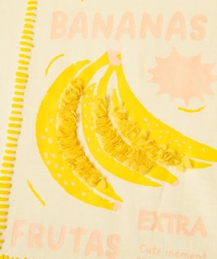 Tee-shirt manches courtes oversize à motifs brodés fille vue3 - GEMO 4G FILLE - GEMO