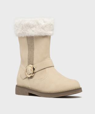 Bottines avec fourrure imitation et paillettes fille - Lovely Wings vue2 - LOVELY WINGS - GEMO