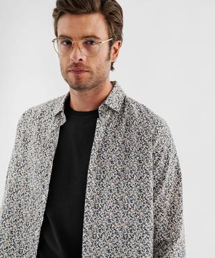 Chemise à motifs fleuris coupe regular homme vue2 - GEMO (HOMME) - GEMO