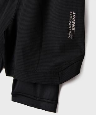 Short de sport avec cycliste intégré garçon vue2 - GEMO (ENFANT) - GEMO