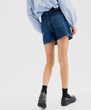 Jupe short en jean femme - LuluCastagnette vue4 - LULU CASTAGNETTE GEMO FOR GOOD - GEMO
