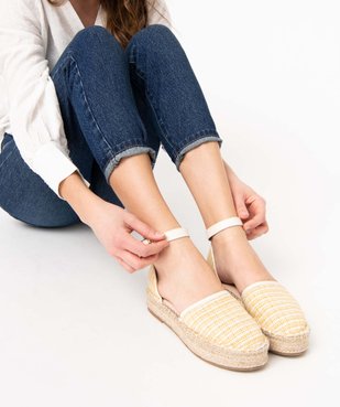 Sandales femme style espadrilles ouvertes sur les côtés vue1 - GEMO (CASUAL) - GEMO