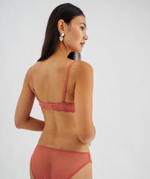 Soutien-gorge à armatures forme corbeille en dentelle vue3 - GEMO(HOMWR FEM) - GEMO