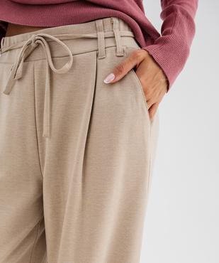 Pantalon ample et fluide en maille extensible femme vue2 - GEMO(FEMME PAP) - GEMO