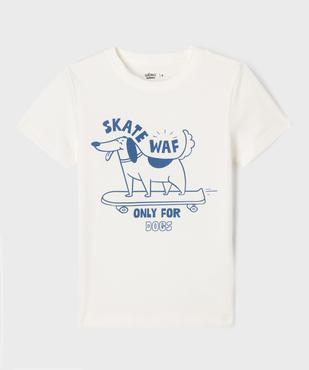Tee-shirt manches courtes avec motif animal garçon vue1 - GEMO 4G GARCON - GEMO