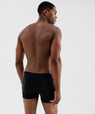 Boxers unis en coton extensible homme (lot de 2) vue4 - GEMO 4G HOMME - GEMO